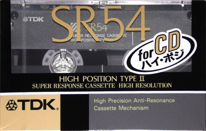 Compact Cassette TDK SR 54 "SR-54K" Type II Chrome 1989 Japan