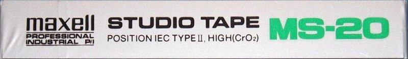 Compact Cassette Maxell Studio Tape MS 20 Type II Chrome 1997 USA