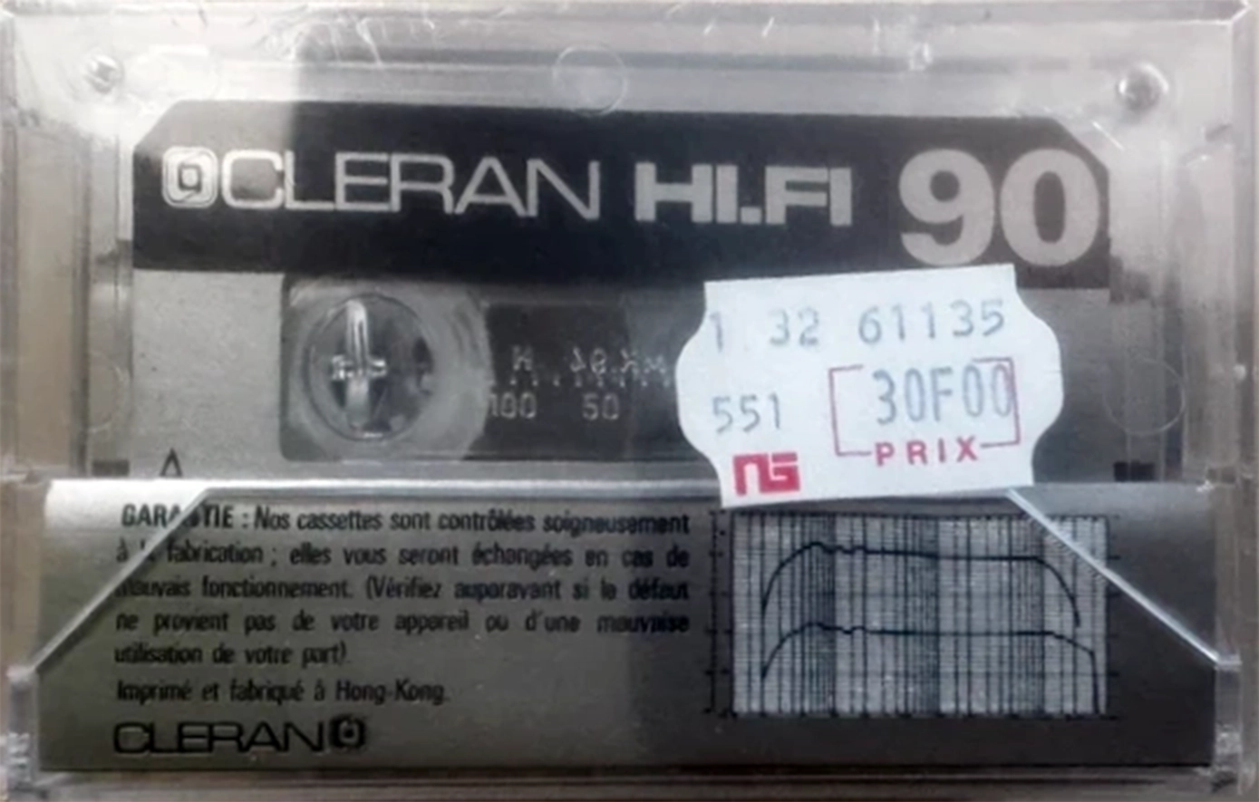 Compact Cassette Cleran 90 "Hi.Fi" Type I Normal France