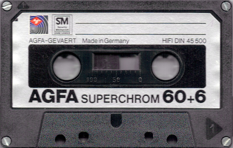 Compact Cassette: AGFA  - Superchrom 60+6