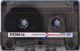 Compact Cassette PDM CD 90 Type II Chrome 1987 Europe