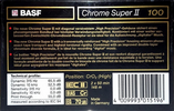 Compact Cassette BASF Chrome Super II 100 Type II Chrome 1989 Germany