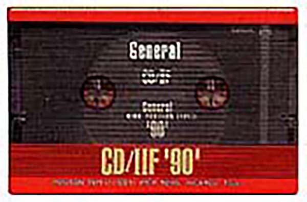 Compact Cassette General CD/IIF 90 Type II Chrome 1988 Singapore