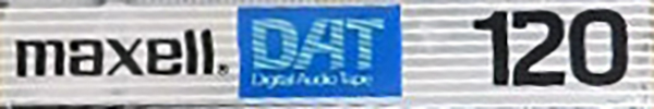 Digital Audio Tape Maxell 120 Type IV Metal 1990 Japan