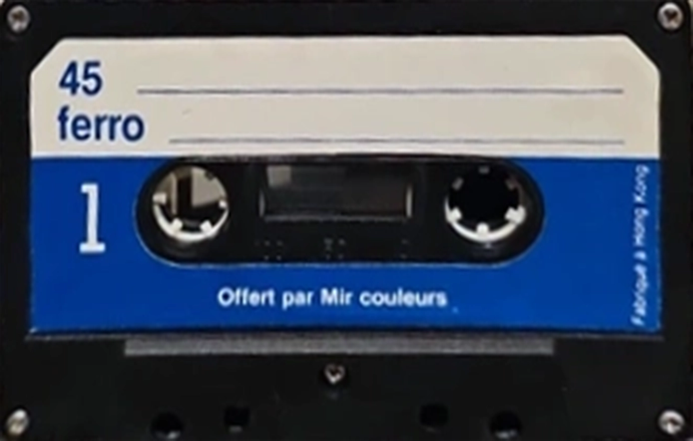Compact Cassette Mir couleurs 45 Type I Normal France