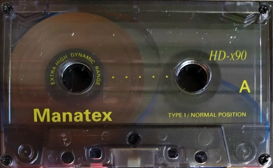 Compact Cassette Manatex HD-x 90 Type I Normal Hong Kong