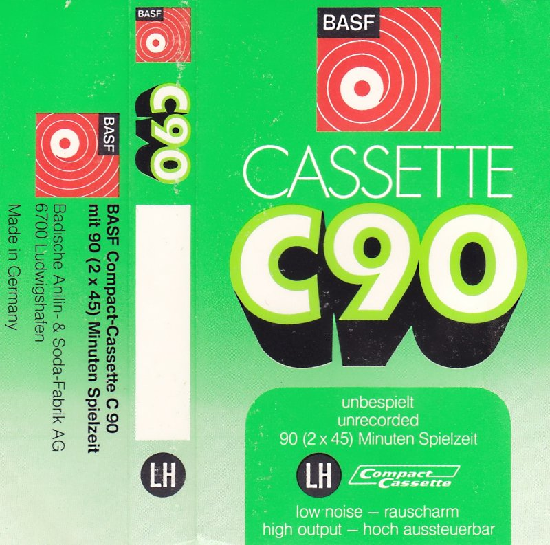 Compact Cassette BASF 90 Type I Normal 1971 Germany