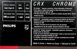 Compact Cassette Philips CRX 100 Type II Chrome 1987 North America