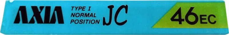 Compact Cassette AXIA JC 46 "JC 46 EC" Type I Normal 1987 Japan