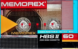 Compact Cassette Memorex HBS II 60 Type II Chrome 1989 North America