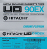 Compact Cassette Hitachi UD 90 "C90EX" Type II Chrome 1977 USA