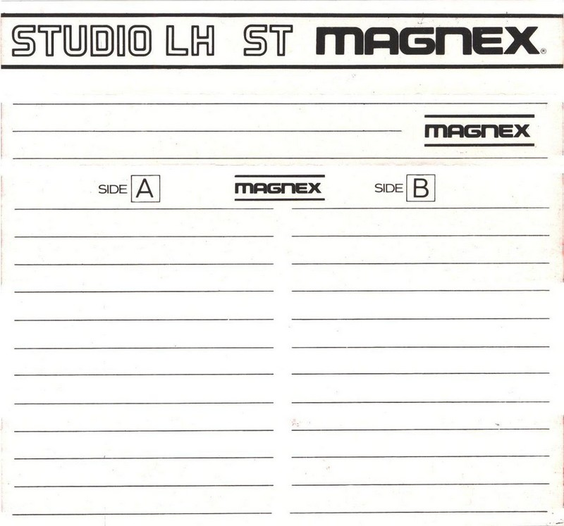 Compact Cassette:  Magnex - Studio LH 10