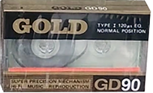 Compact Cassette Gold GD 90 Type I Normal Unknown Country