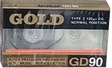 Compact Cassette Gold GD 90 Type I Normal Unknown Country