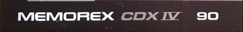 Compact Cassette Memorex CDX IV 90 Type IV Metal 1989 Canada, USA