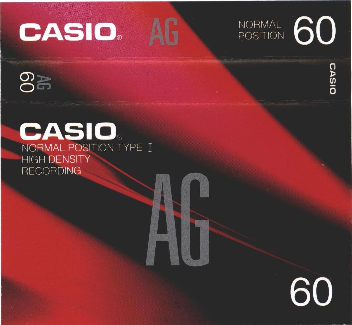 Compact Cassette Casio AG 60 Type I Normal 1990 Europe, USA