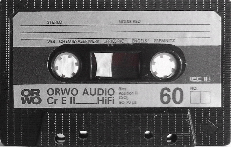 Compact Cassette ORWO Cr Extra II 60 Type II Chrome East Germany