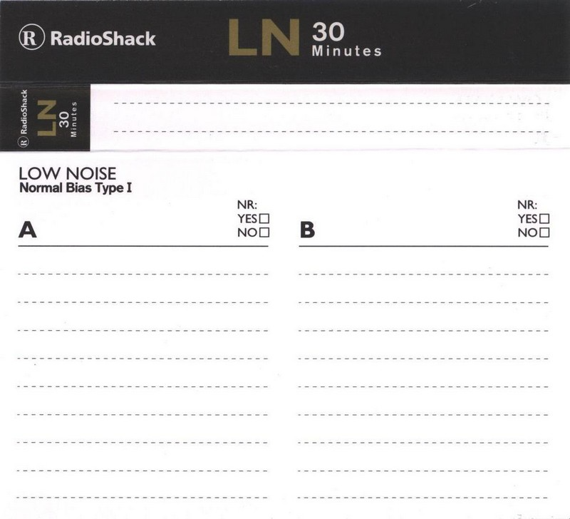 Compact Cassette: Realistic Radio Shack -  30