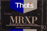 Compact Cassette Thats MR-XP 90 Type IV Metal 1991 Japan