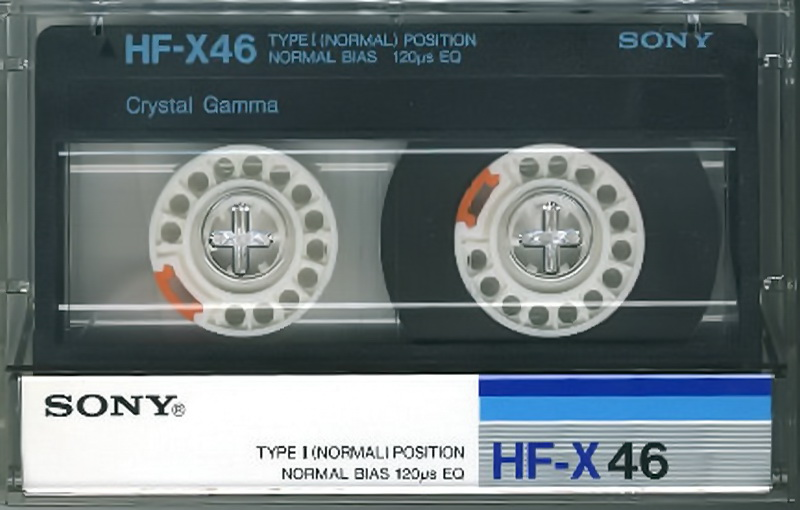 Compact Cassette Sony HF-X 46 Type I Normal 1986 Japan