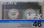 Compact Cassette Sony HF-X 46 Type I Normal 1986 Japan