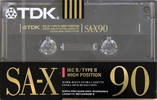 Compact Cassette TDK SA-X 90 "SA-X90SE" Type II Chrome 1990 Australia, Europe
