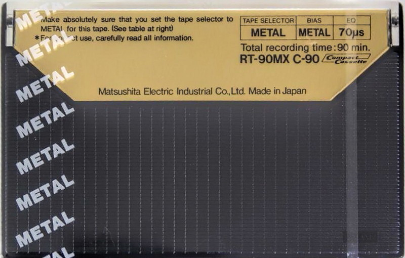 Compact Cassette: Matsushita Technics - MX 90