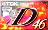 Compact Cassette TDK D 46 Type I Normal 2001 Europe