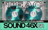 Compact Cassette Teac SOUND 46 "46XGR" Type I Normal 1984 Japan