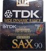 Blister TDK SA-X 90 Type II Chrome 1992 USA