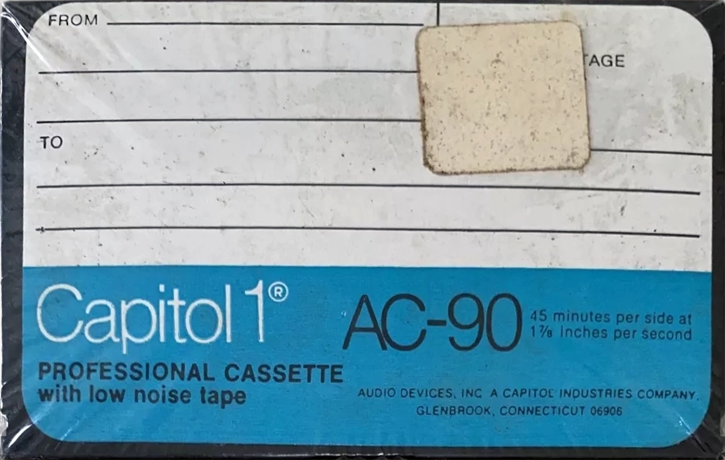 Compact Cassette Capitol 1 AC 90 Type I Normal 1970 USA