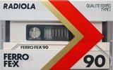 Compact Cassette Radiola FE-X 90 Type I Normal 1985 Europe
