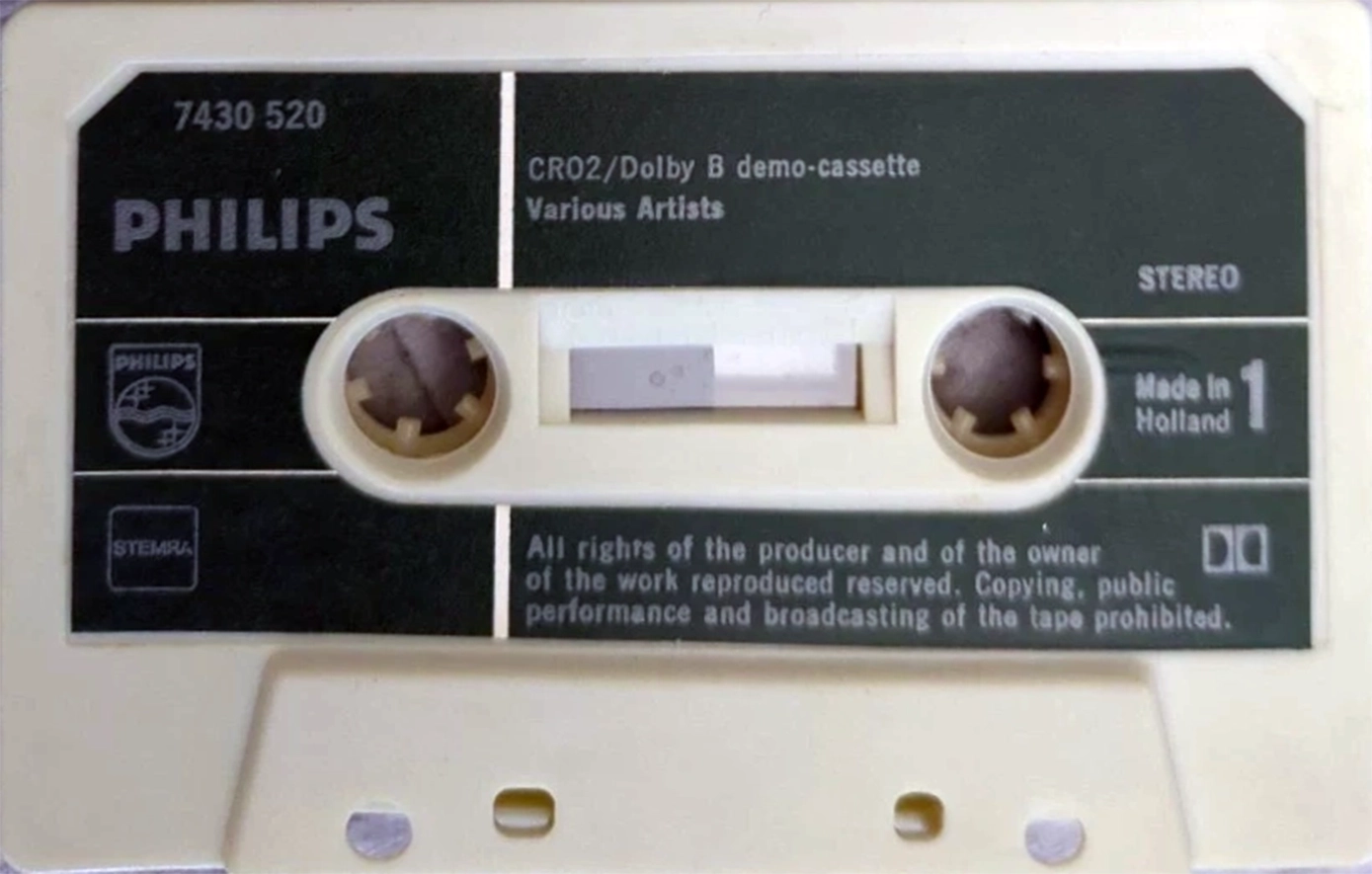 Compact Cassette Philips Chromium "7430 520" Demonstration Tape 1976 Europe