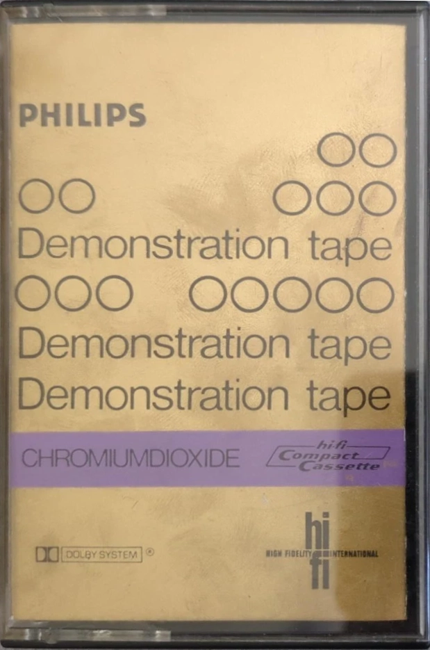Compact Cassette Philips Chromium "7430 520" Demonstration Tape 1976 Europe