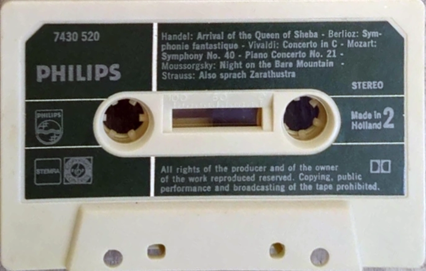 Compact Cassette Philips Chromium "7430 520" Demonstration Tape 1976 Europe