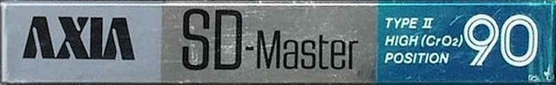 Compact Cassette AXIA Master 90 "SD" Type II Chrome 1985 Japan