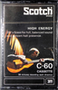 Compact Cassette Scotch High Energy 60 Type I Normal 1973 Japan