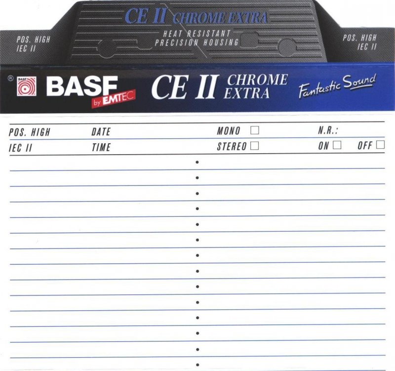 Compact Cassette: BASF  - CE II 60