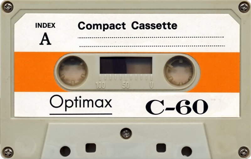 Compact Cassette Optimax 60 "white" Type I Normal 1978 Europe