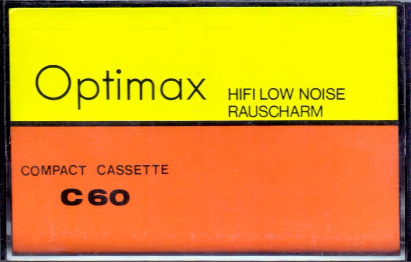 Compact Cassette Optimax 60 "white" Type I Normal 1978 Europe