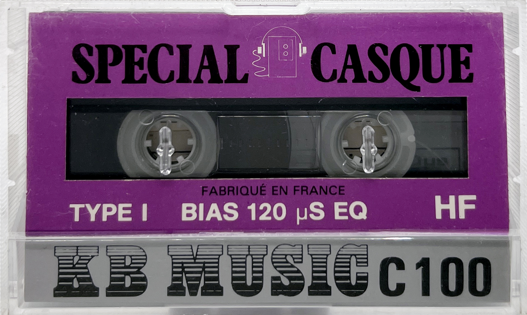 Compact Cassette KB Music HF 100 "Special casque" Type I Normal 1984 France