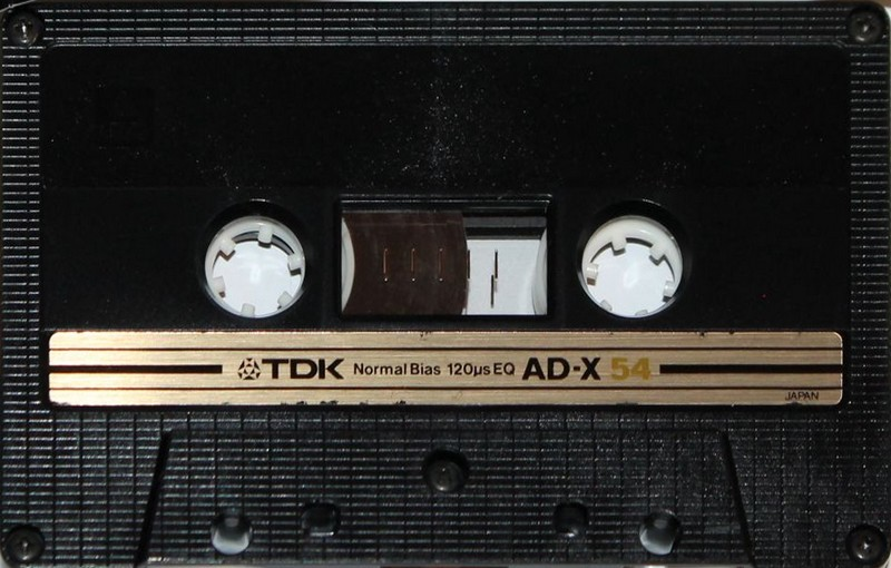 Compact Cassette TDK AD-X 54 Type I Normal 1982 Japan