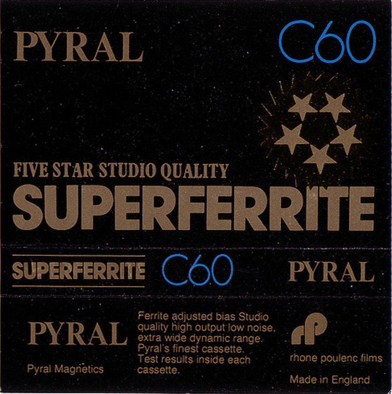 Compact Cassette Pyral 60 "Superferrite" Type I Normal 1979 UK