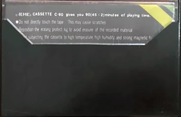 Compact Cassette Acme 90 "white" Type I Normal 1985 Worldwide