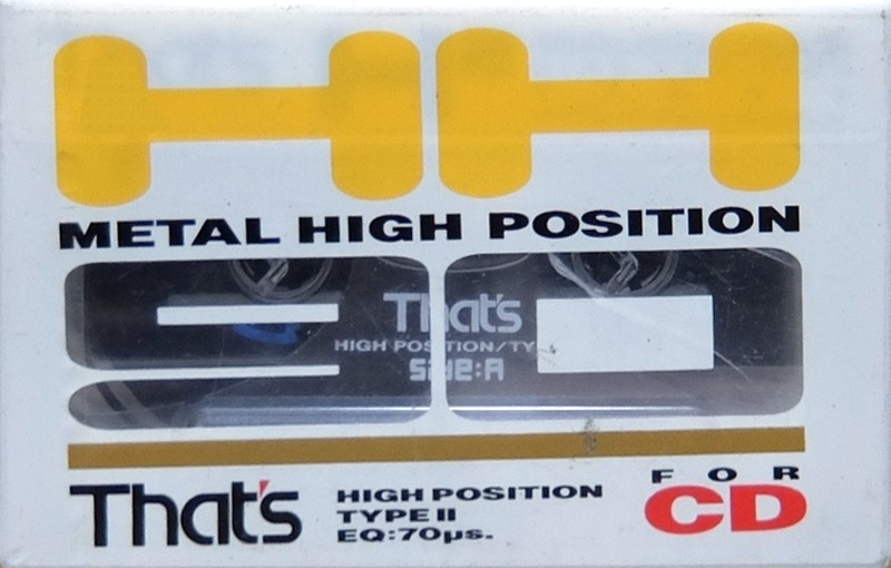 Compact Cassette Thats HH 90 Type II Chrome 1991 Japan
