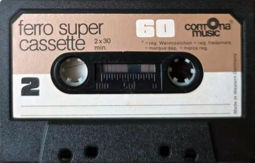Compact Cassette Contona Music ferro super 60 Type I Normal 1981 Europe