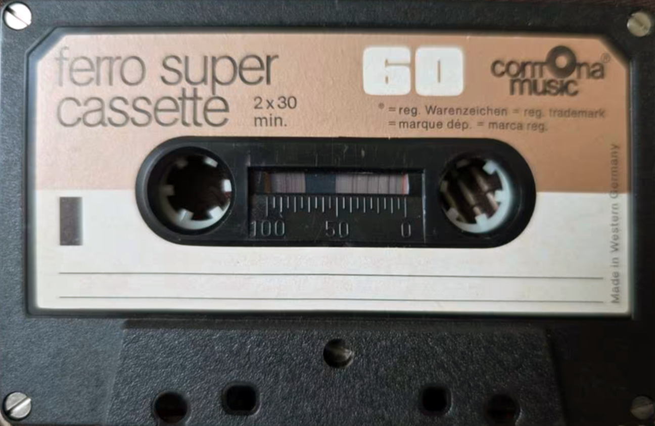 Compact Cassette Contona Music ferro super 60 Type I Normal 1981 Europe