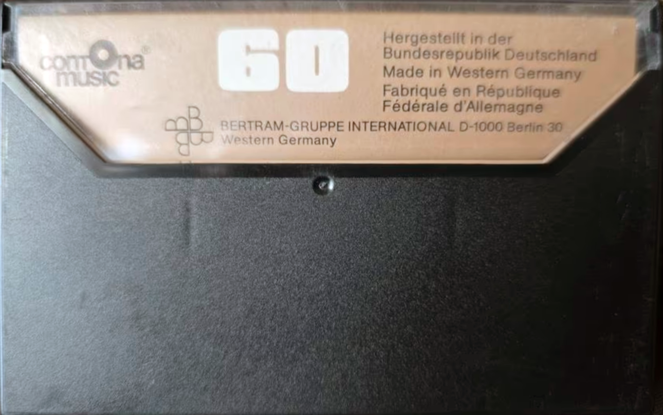 Compact Cassette Contona Music ferro super 60 Type I Normal 1981 Europe