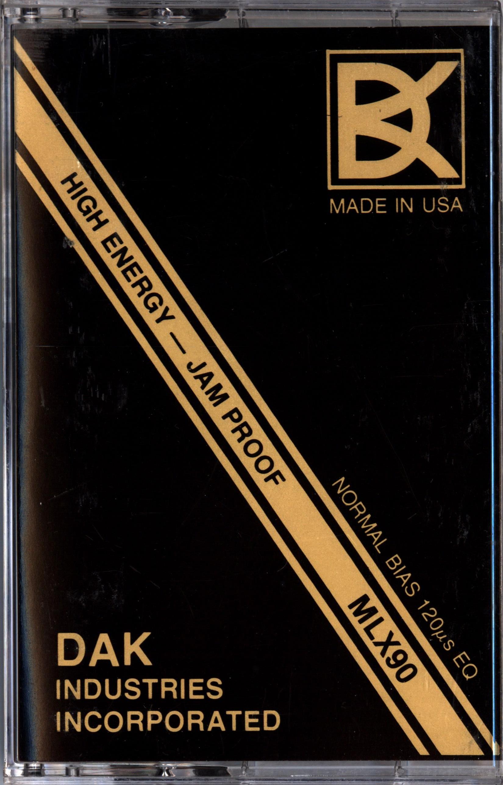 Compact Cassette DAK MLX 90 Type I Normal 1981 USA