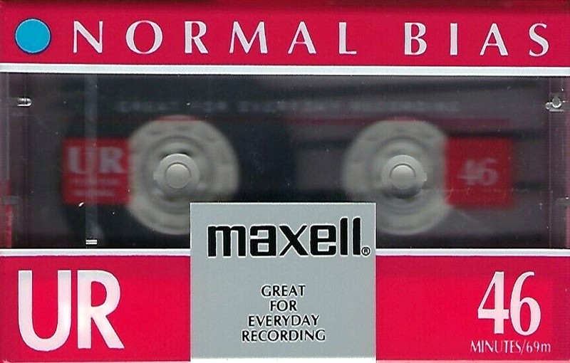 Compact Cassette Maxell UR 46 Type I Normal 1992 North America